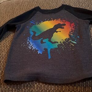 Boys Dinosaur Graphic Long Sleeve Shirt